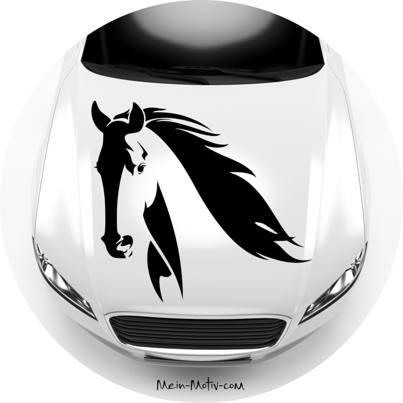 Preview: Aufkleber 37051 Pferd mit fliegender Mähne